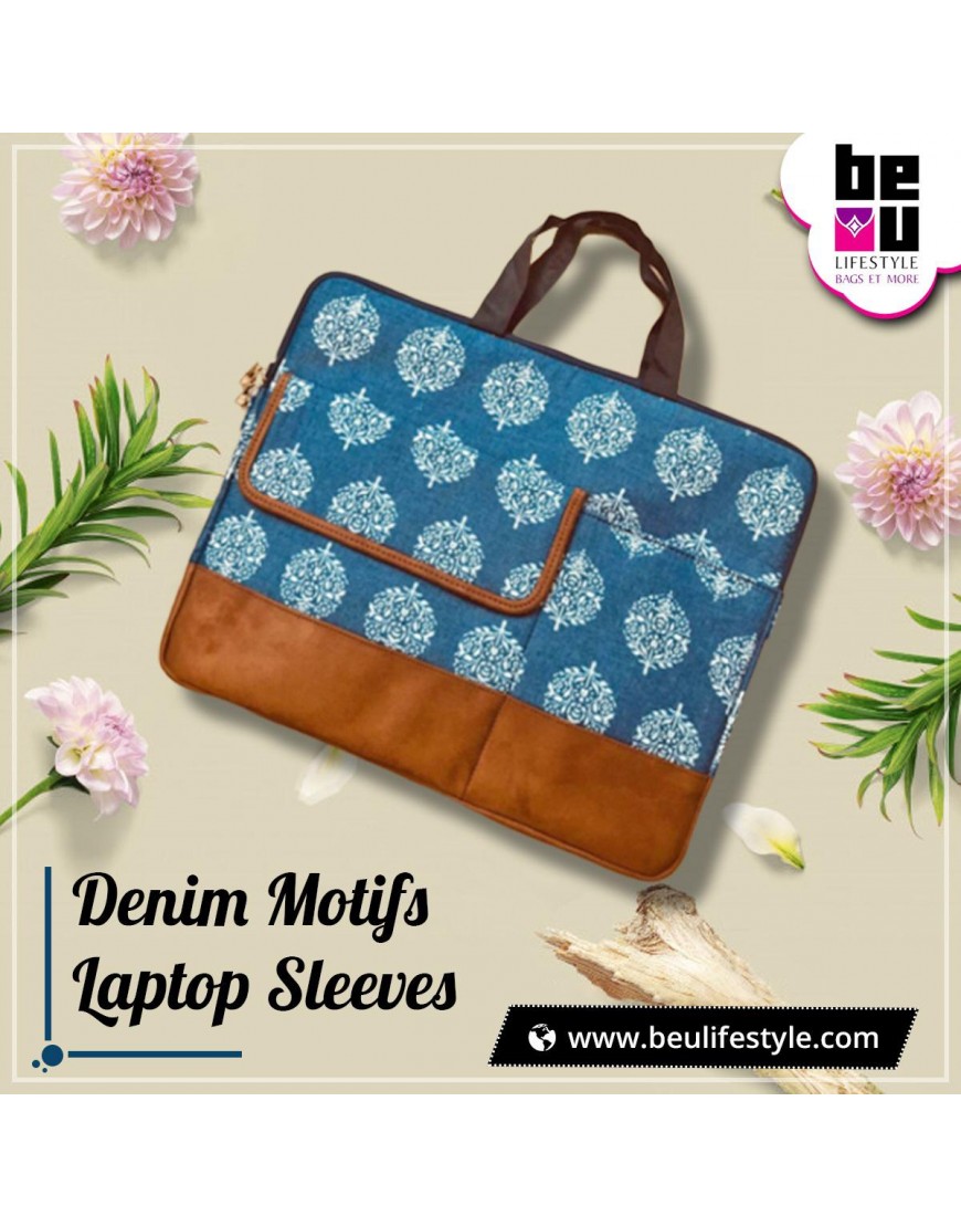 Denim Motifs Laptop Sleeves