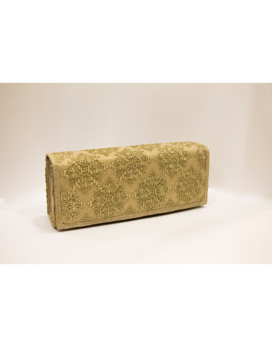Golden Long Clutch