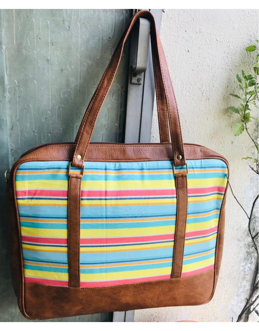 Laptop Bag (Multicolour Stripes)